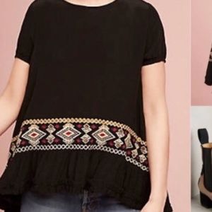 Eri + Ali Embroidered Top XS - So Unique! 💃🏻